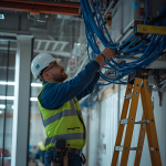 EuroTSI operator monitoring live security feeds in centralized control center