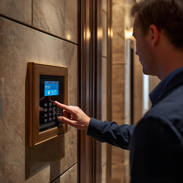EuroTSI engineer configuring security monitoring panel in control center