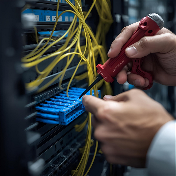 EuroTSI engineer testing integrated alarm and CCTV system in control setup