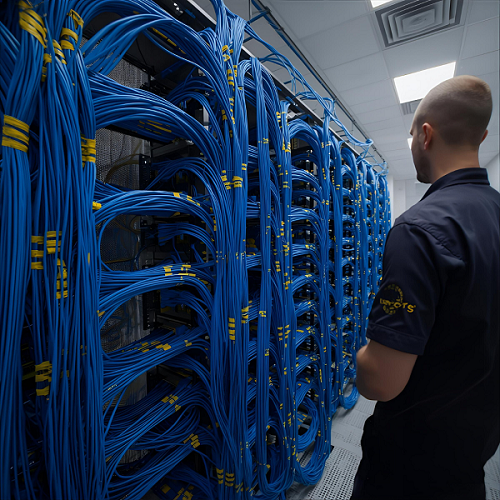 EuroTSI security technician installing smart CCTV camera for advanced monitoring