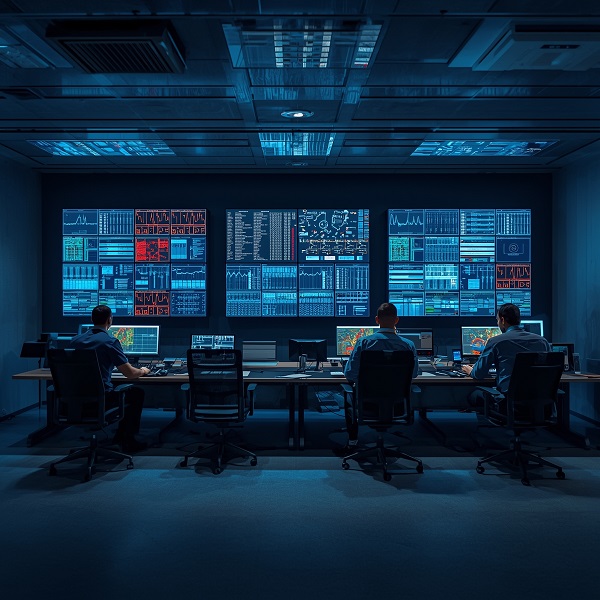 EuroTSI monitoring control center in Zagreb with operators supervising security systems