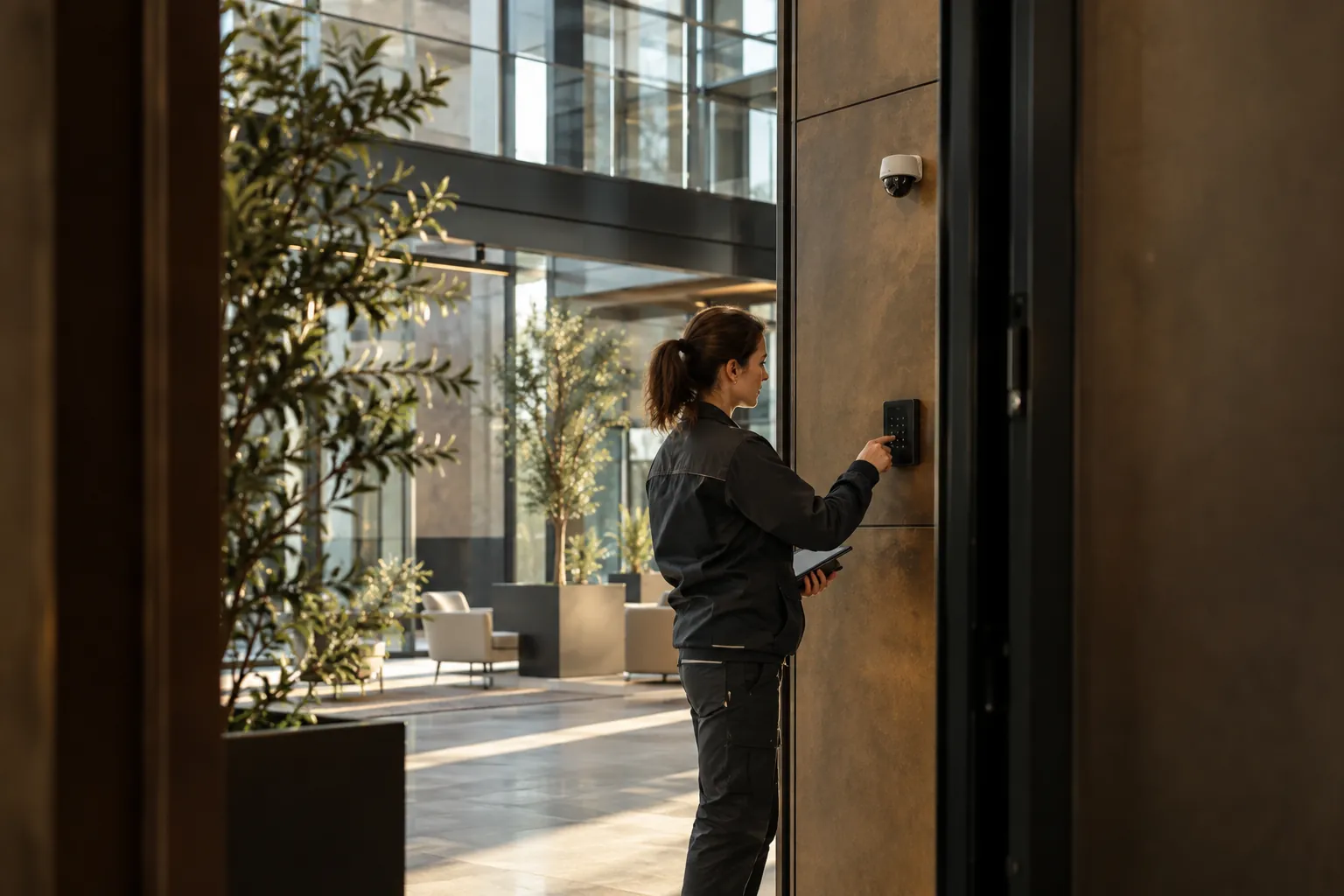 Installed commercial security and network infrastructure