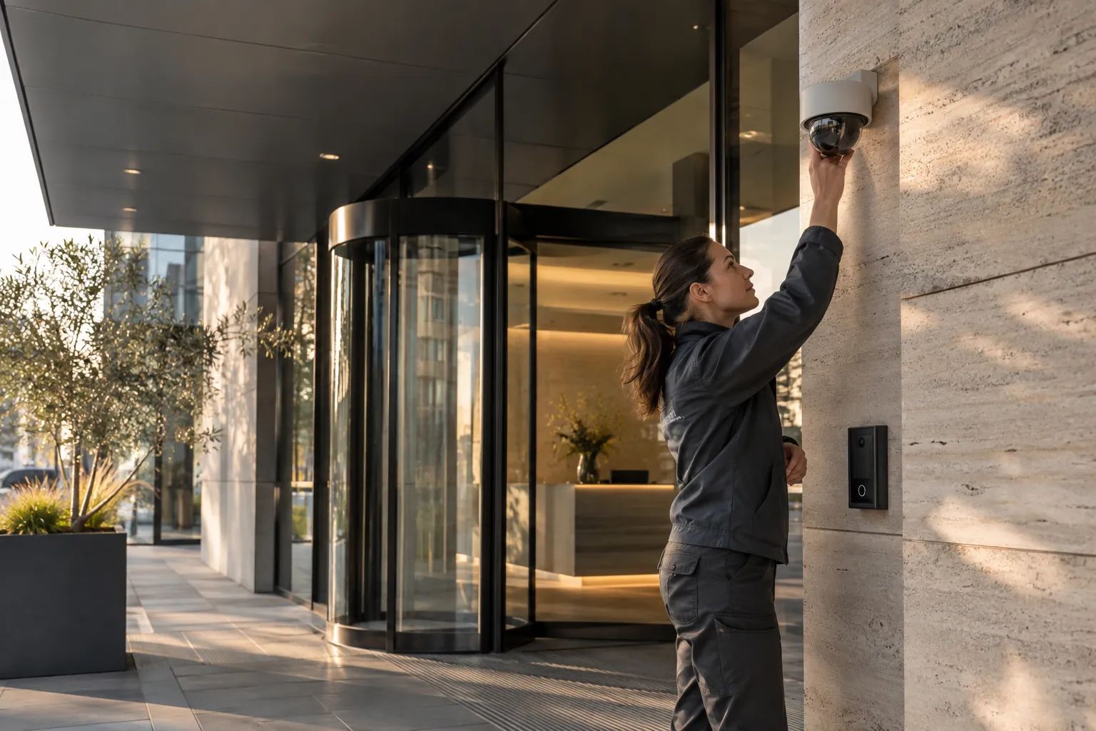 Installed commercial security and network infrastructure