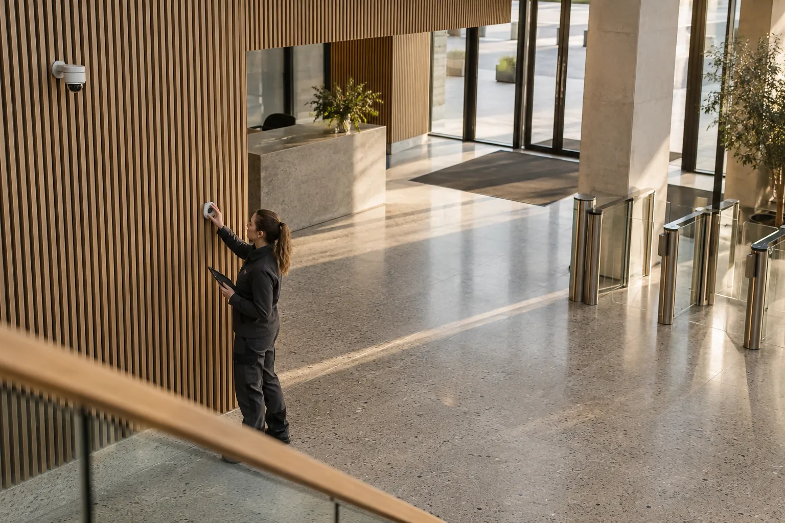 Installed commercial security and network infrastructure