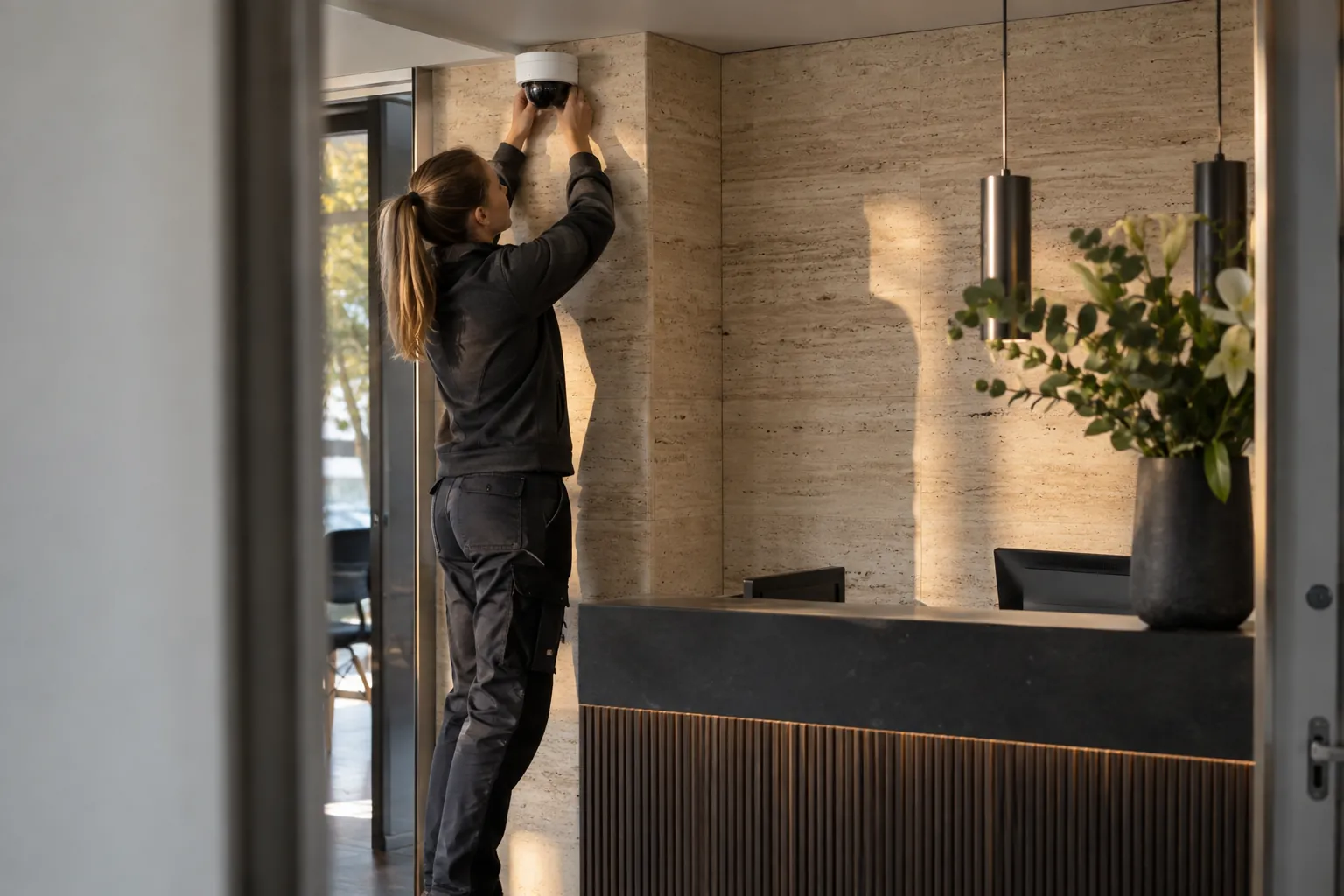 Installed commercial security and network infrastructure
