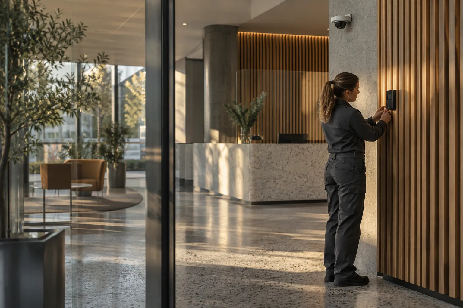 Installed commercial security and network infrastructure