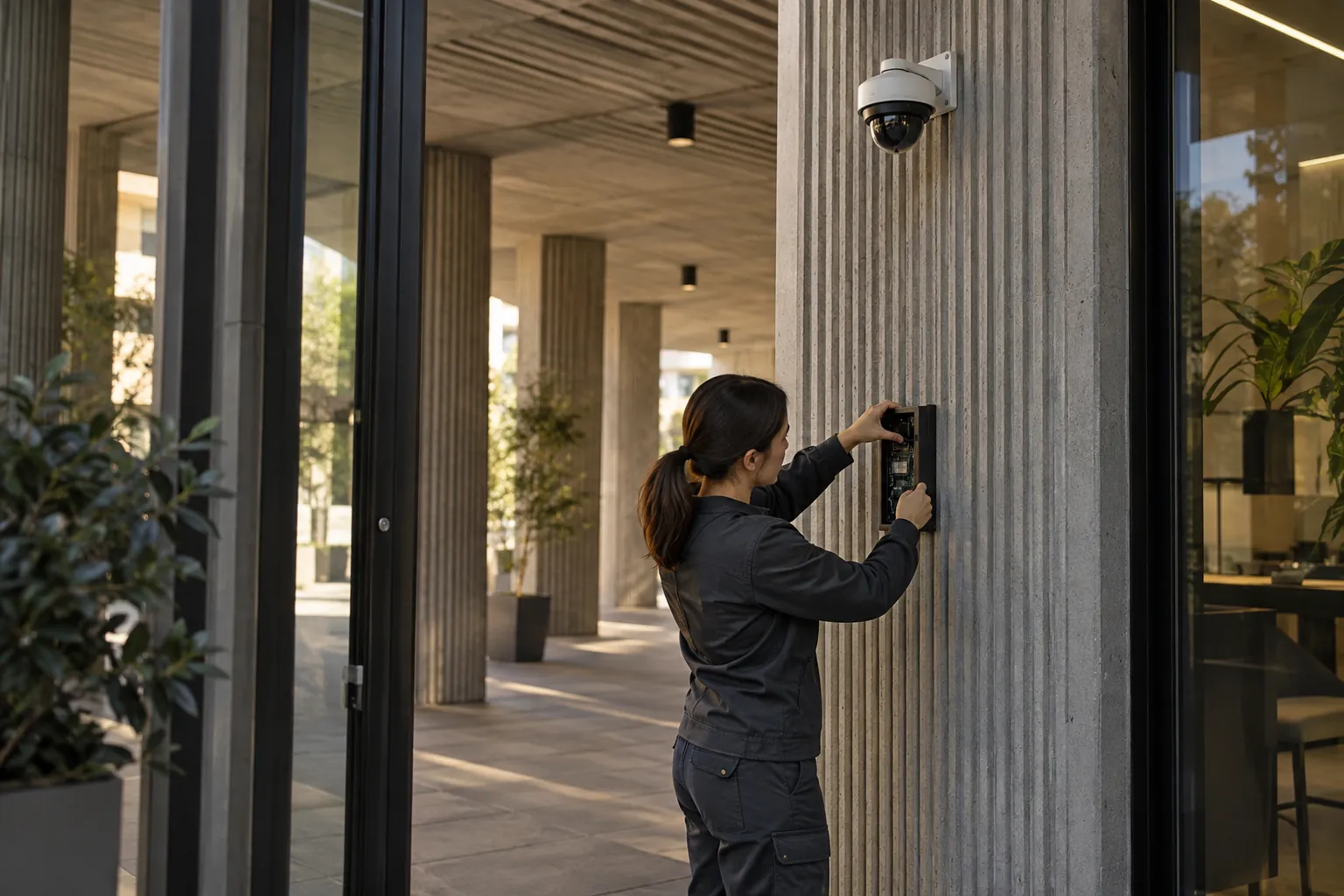 Installed commercial security and network infrastructure