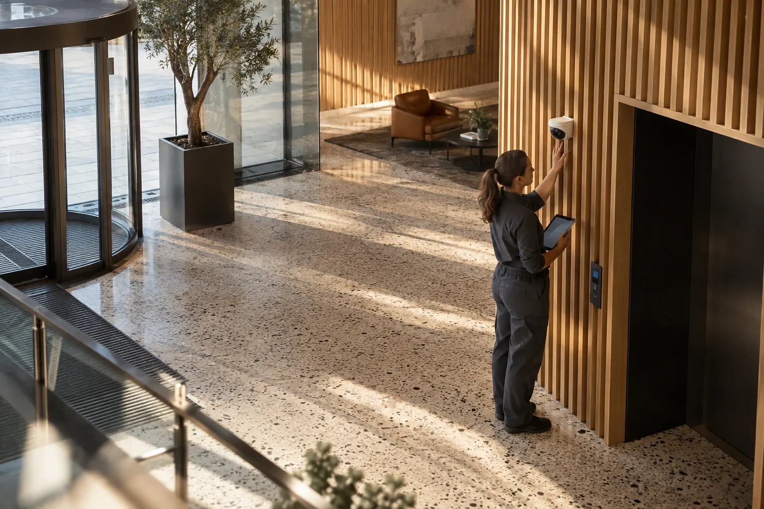 Installed commercial security and network infrastructure