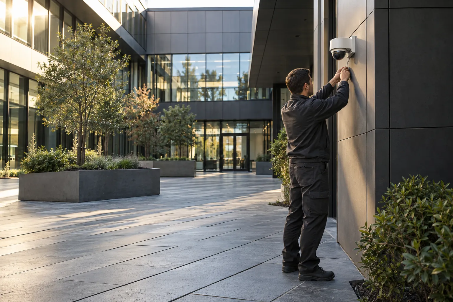 Installed commercial security and network infrastructure