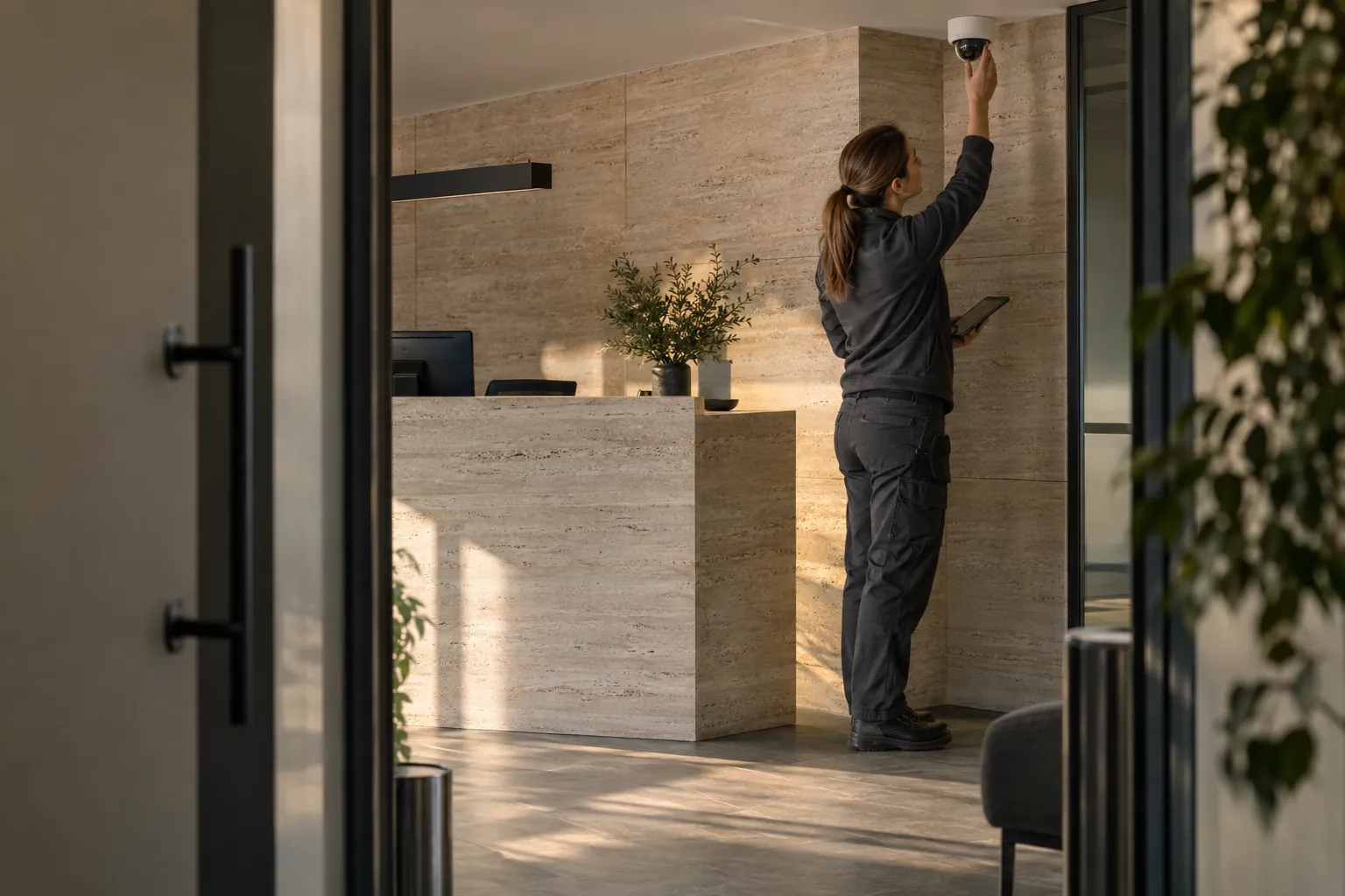 Installed commercial security and network infrastructure
