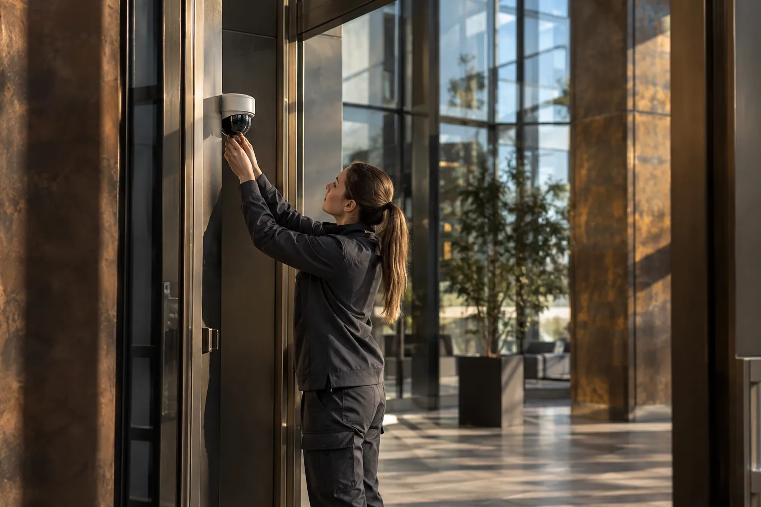 Installed commercial security and network infrastructure