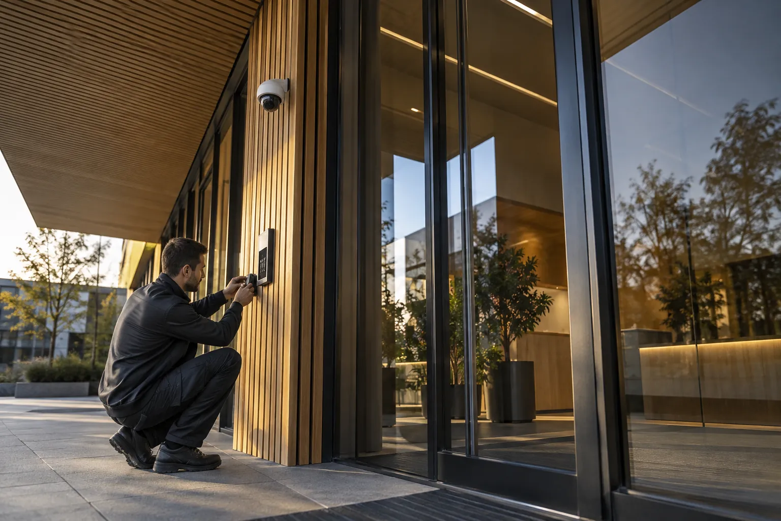 Installed commercial security and network infrastructure
