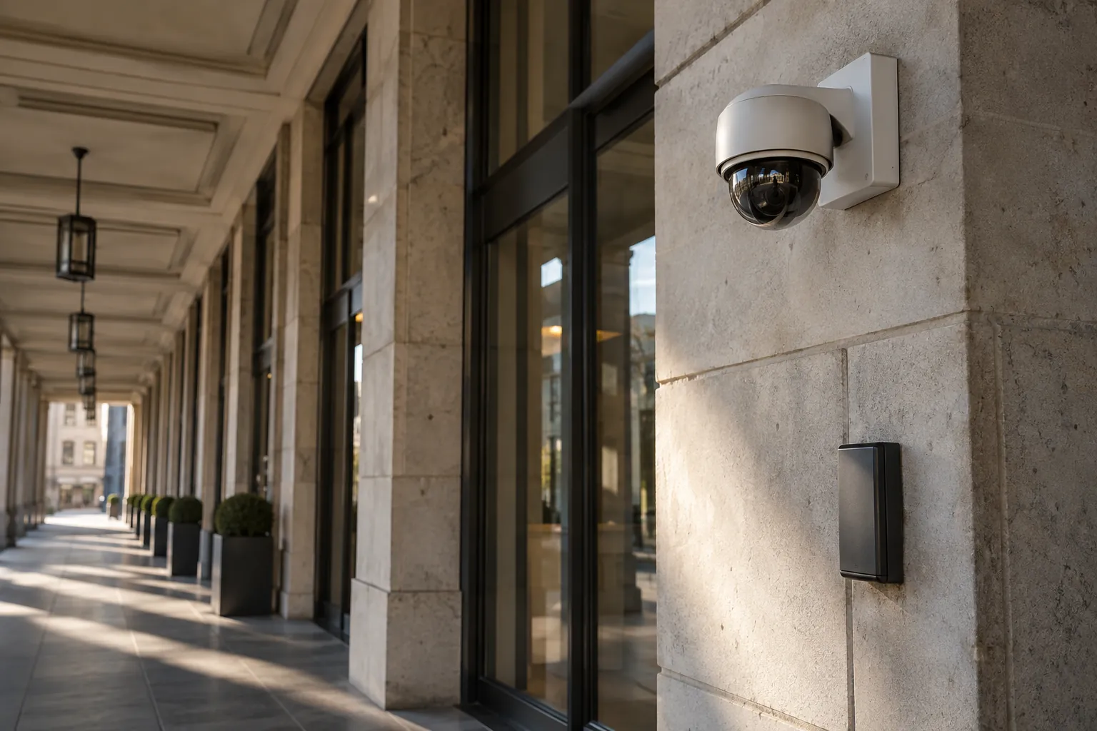 Installed commercial security and network infrastructure