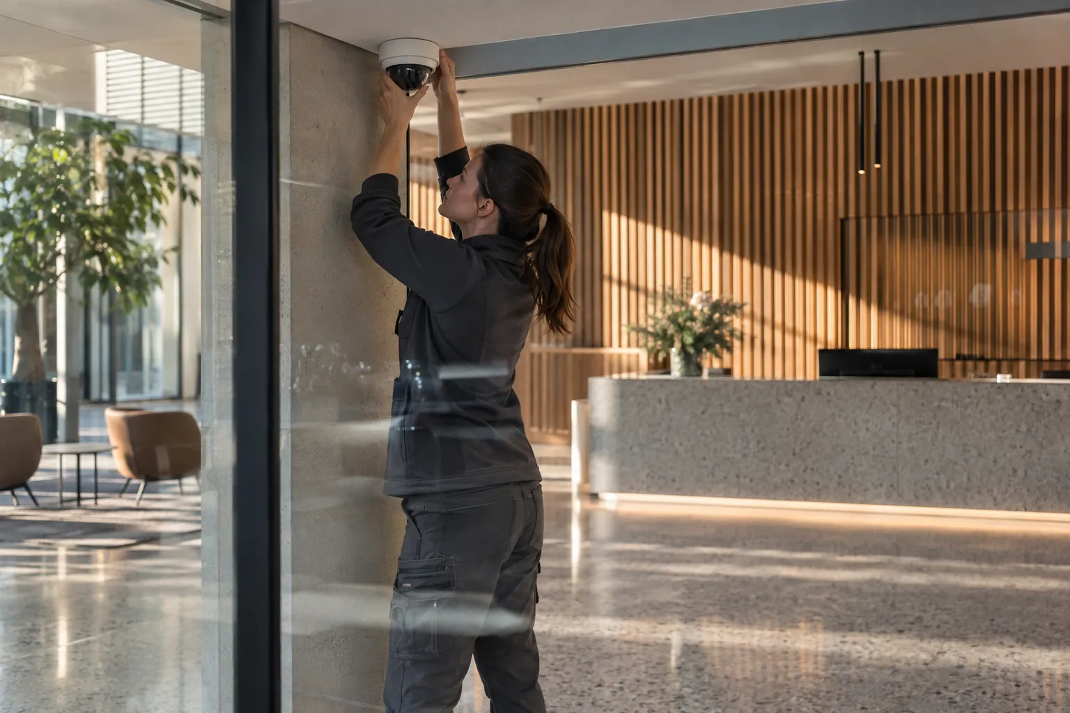 Installed commercial security and network infrastructure