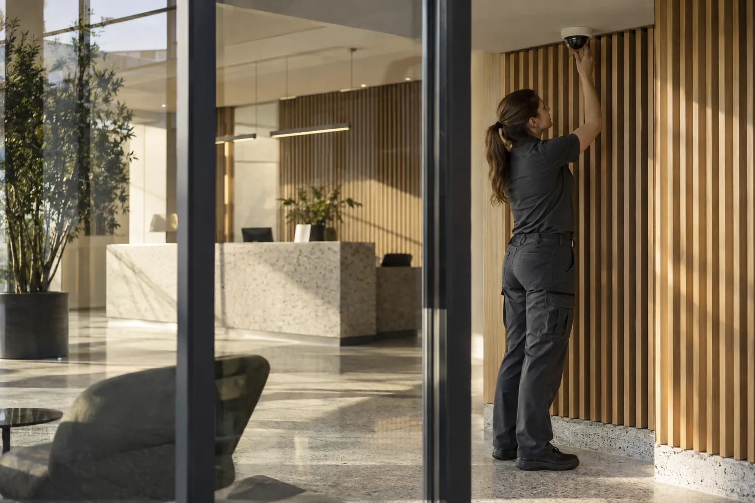 Installed commercial security and network infrastructure