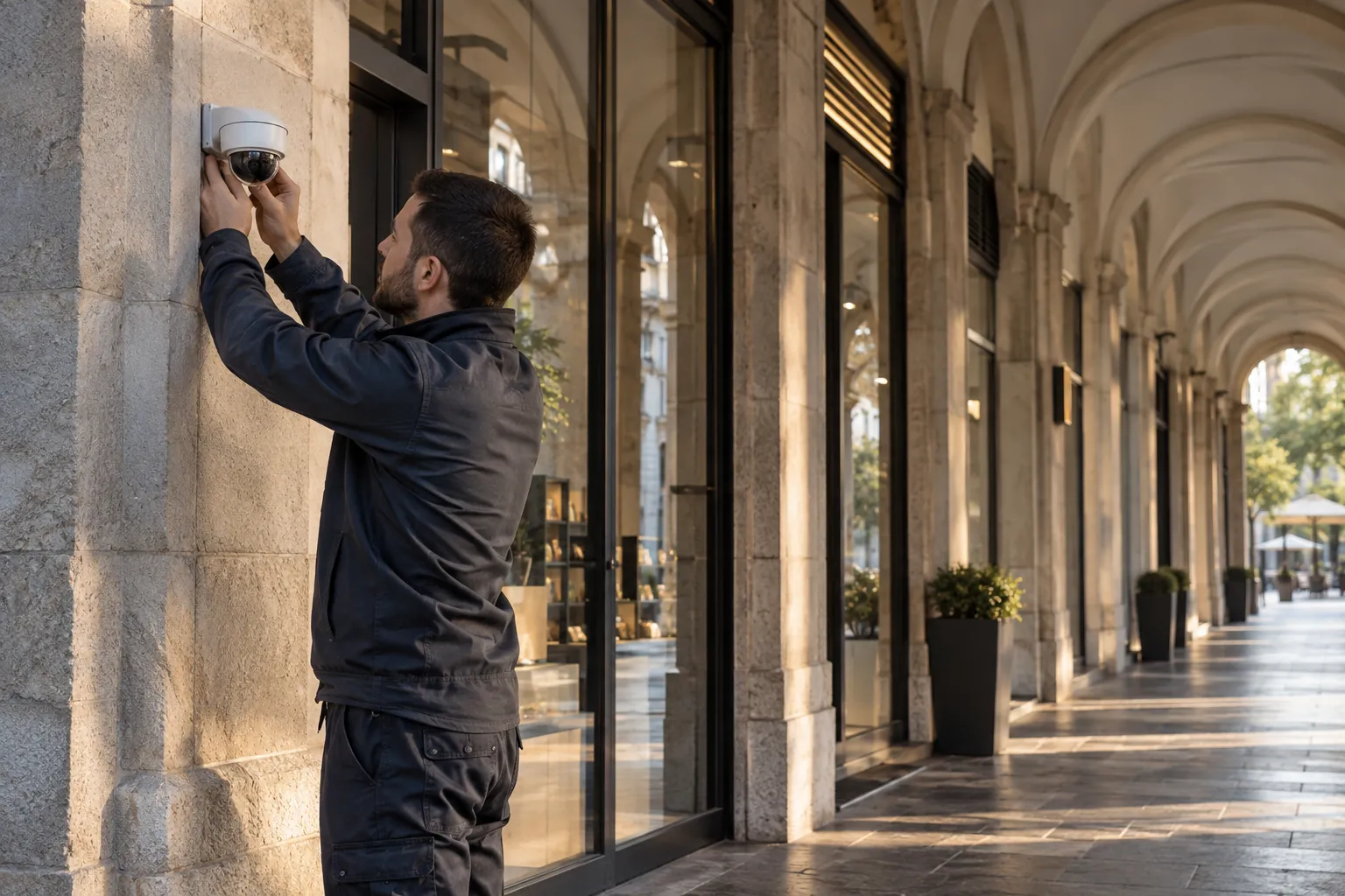Installed commercial security and network infrastructure