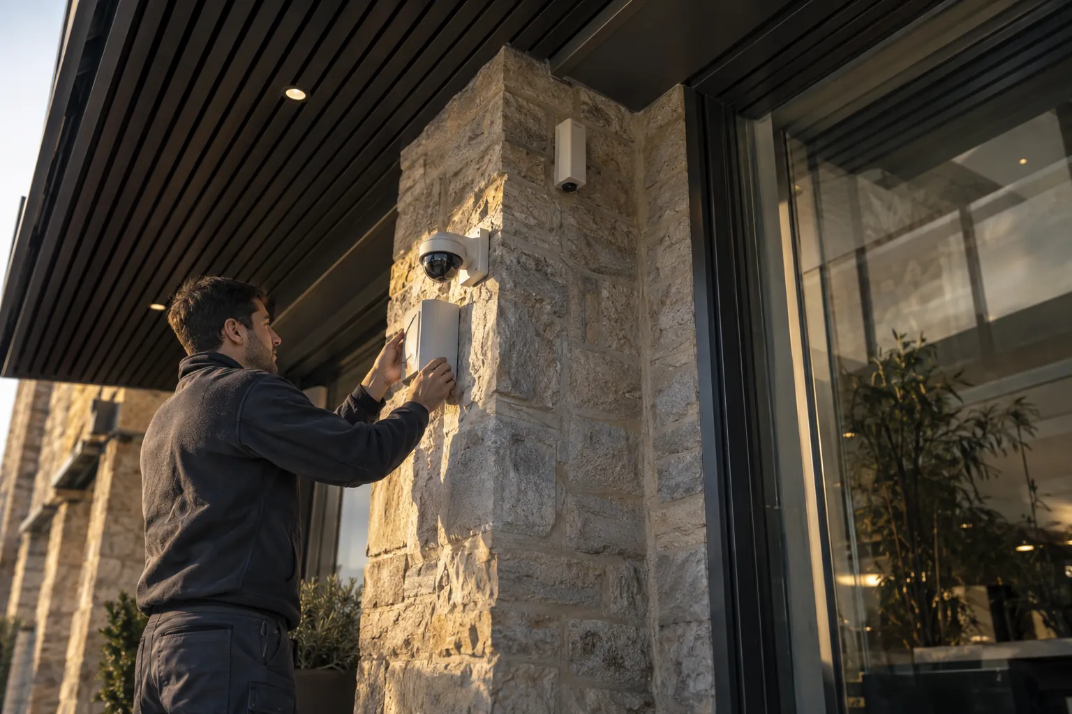 Installed commercial security and network infrastructure