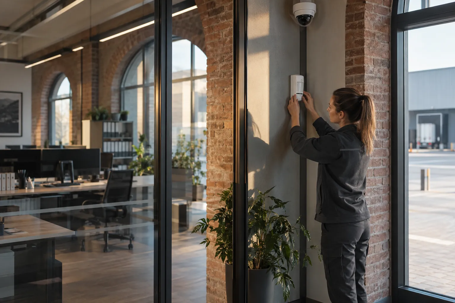 Installed commercial security and network infrastructure