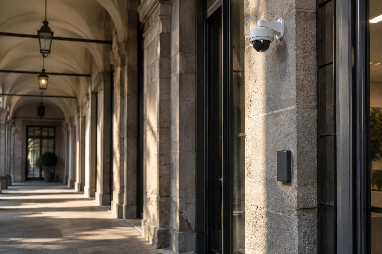 Installed commercial security and network infrastructure