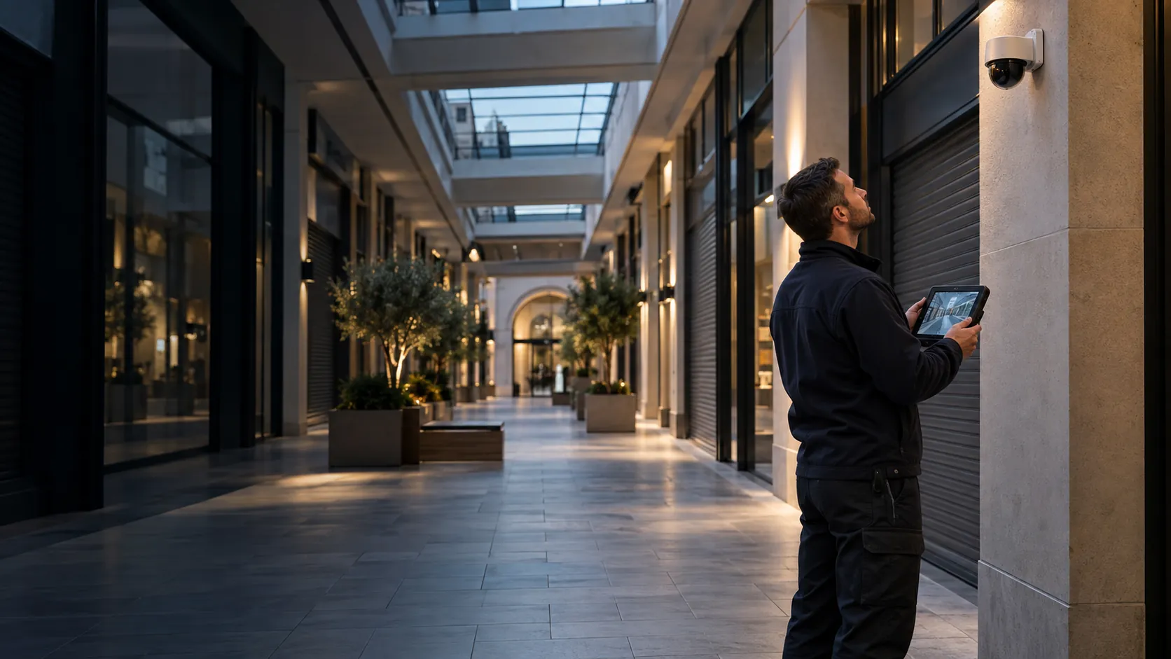 Commercial security engineering — Businesses using AI security cameras