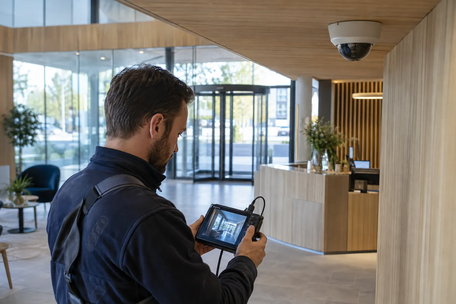Camera-system detail and commercial environment — Companies building solutions for AI security cameras