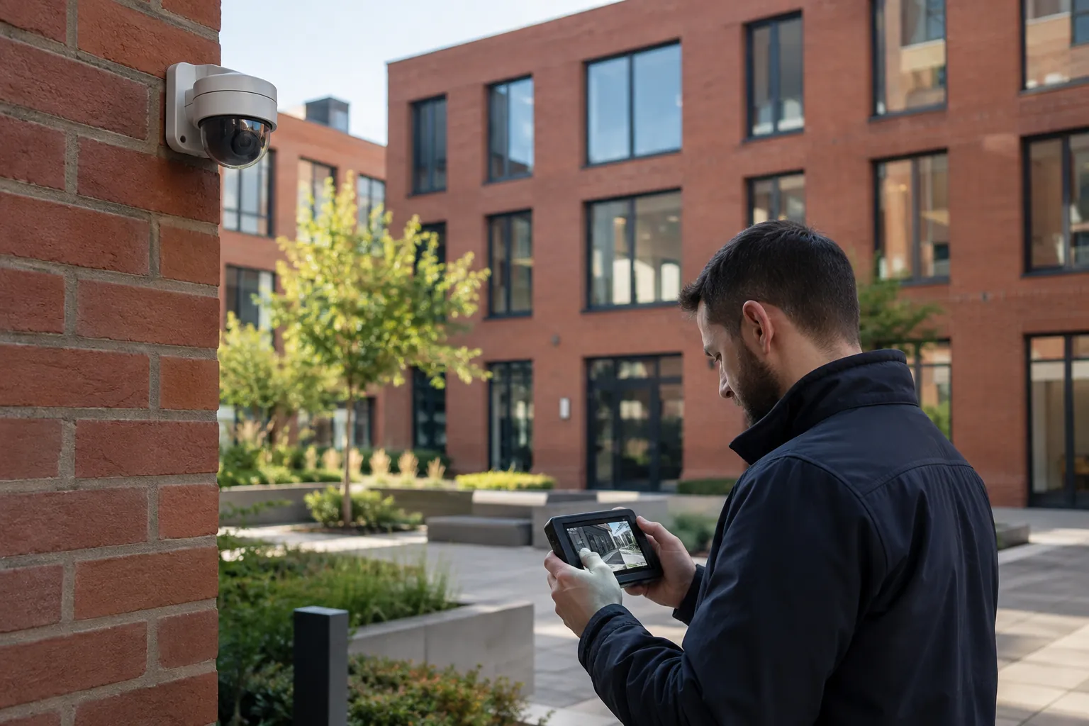 Camera-system detail and commercial environment — Elevating Commercial Security in the UK and EU with AI-Driven CCTV Systems