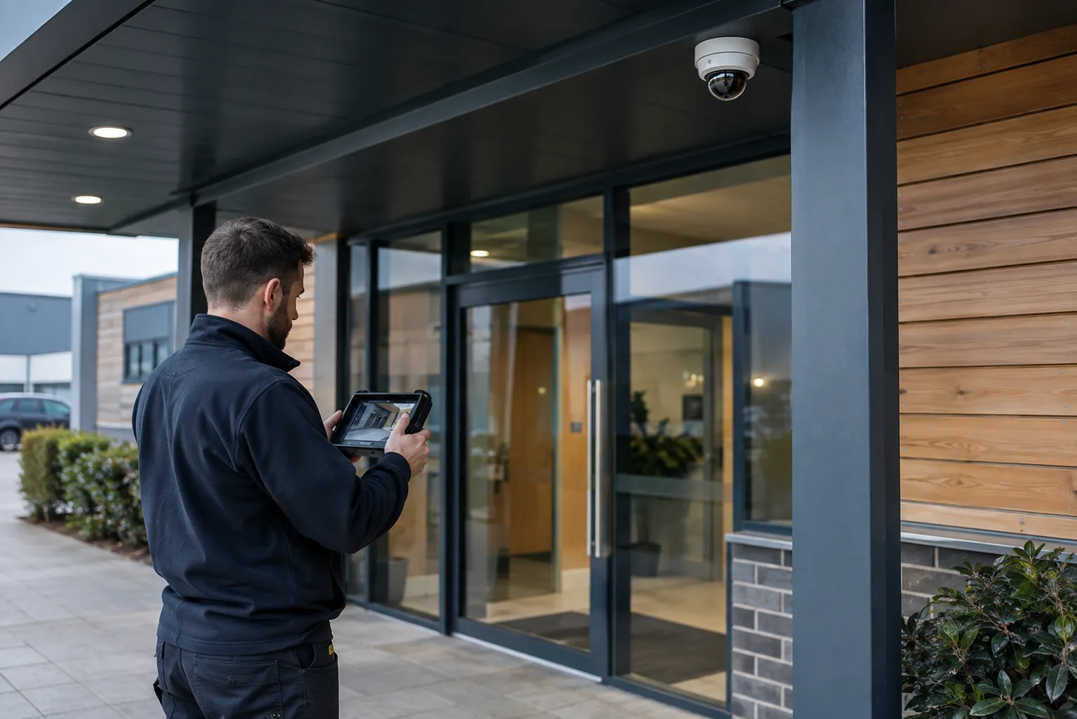 Camera-system detail and commercial environment — Enhancing Commercial Security in the UK with AI CCTV Systems