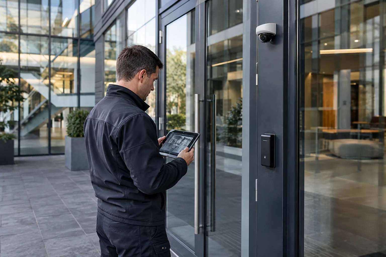 Camera-system detail and commercial environment — AI-Driven CCTV Access Control: Enhancing Security and Efficiency for UK Commercial Sites