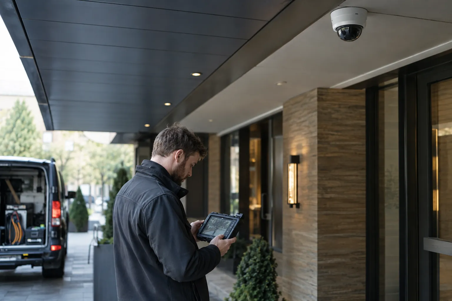 Camera-system detail and commercial environment — Why AI CCTV Systems are Revolutionising UK Commercial Security