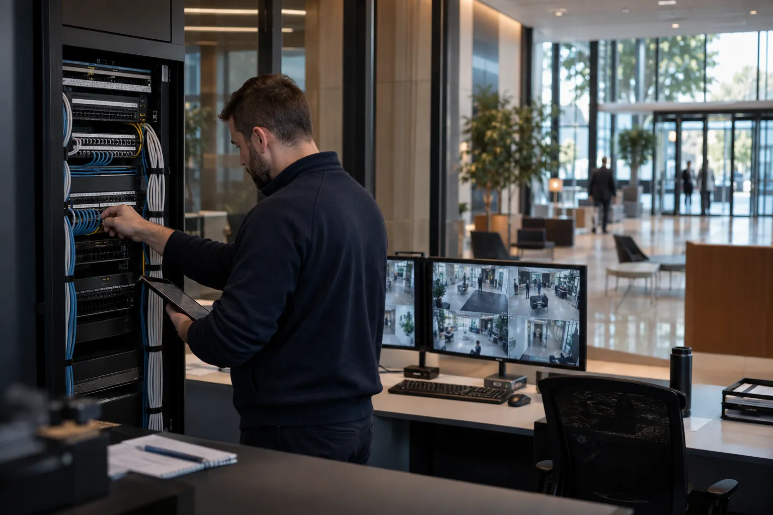 Camera-system detail and commercial environment — Securing Commercial CCTV: Protecting Your Business from Vulnerabilities