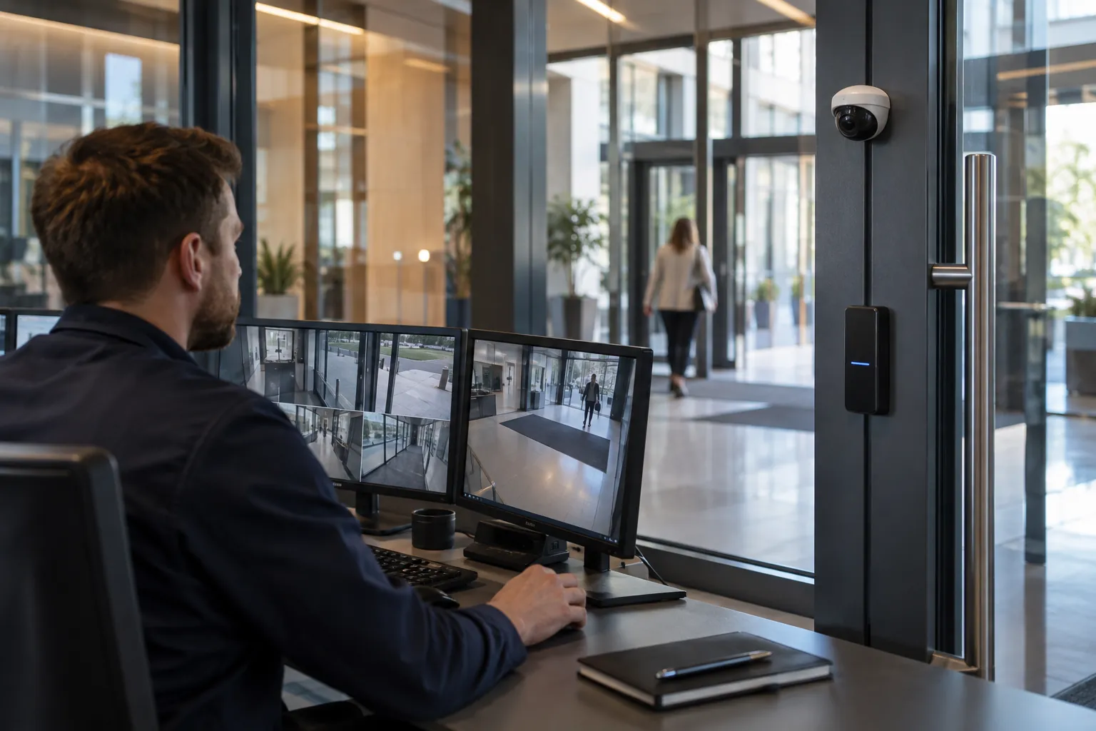 Camera-system detail and commercial environment — Enhancing Security with AI CCTV: Smarter Perimeter Access Control for UK Businesses