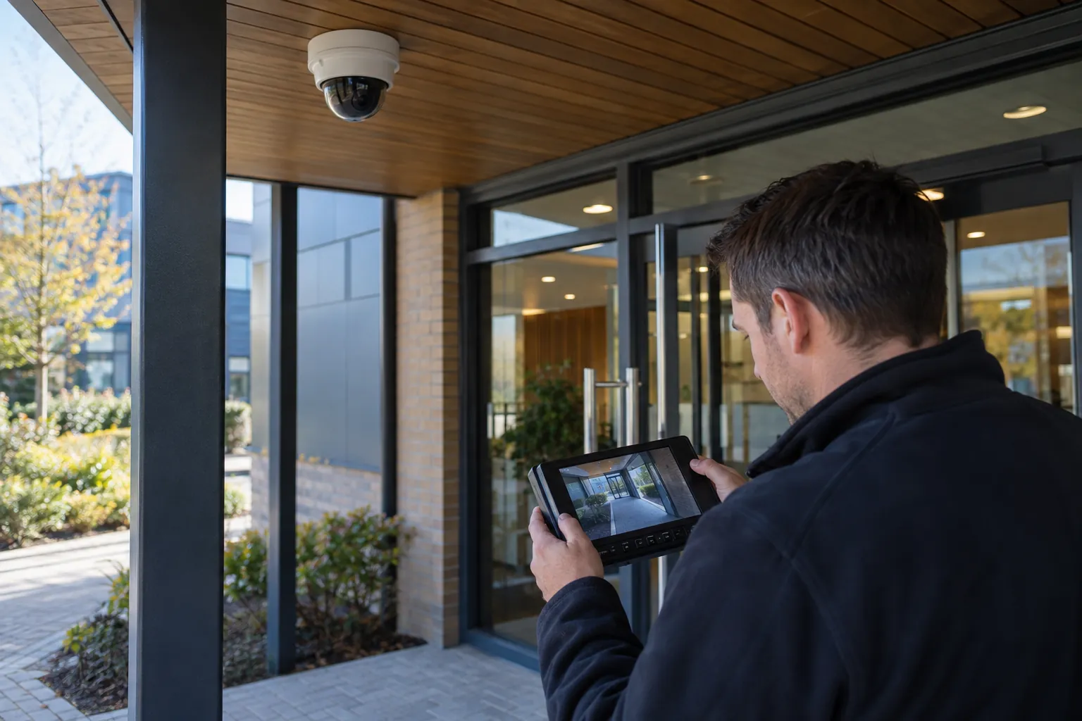 Camera-system detail and commercial environment — AI CCTV and Digital Footprints: Strengthening UK Commercial Security Systems