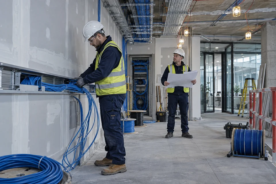 Illustrative commercial developments site preparation and installation work