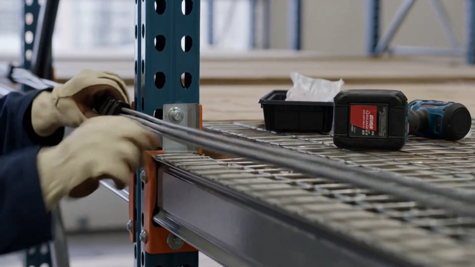 Illustrative industrial & warehousing work: cable routing along containment